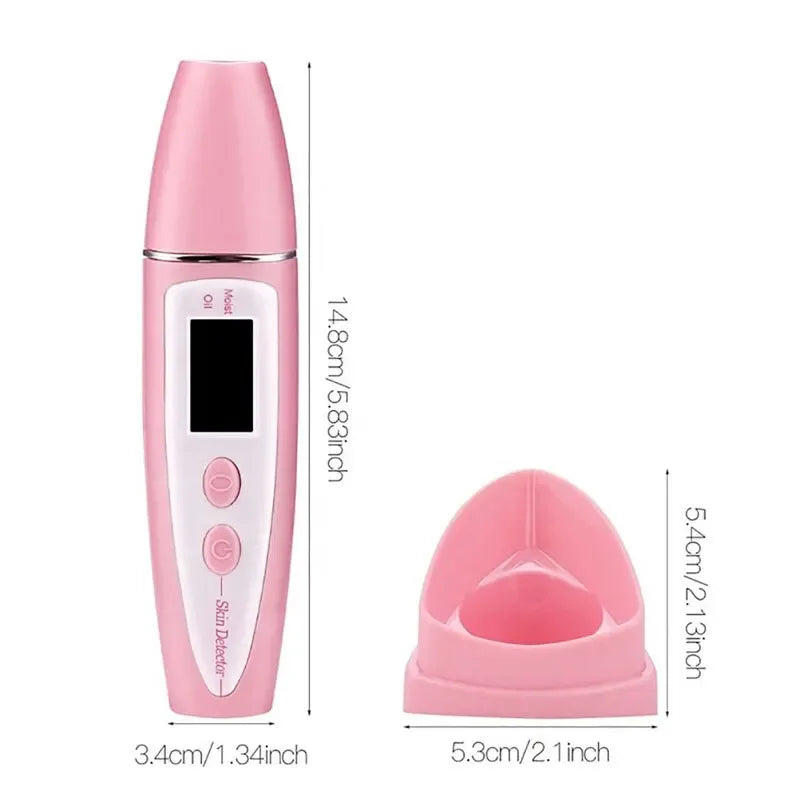 Advanced Skin Oil Moisture Tester - Digital LCD Analyzer for Radiant Skin Care